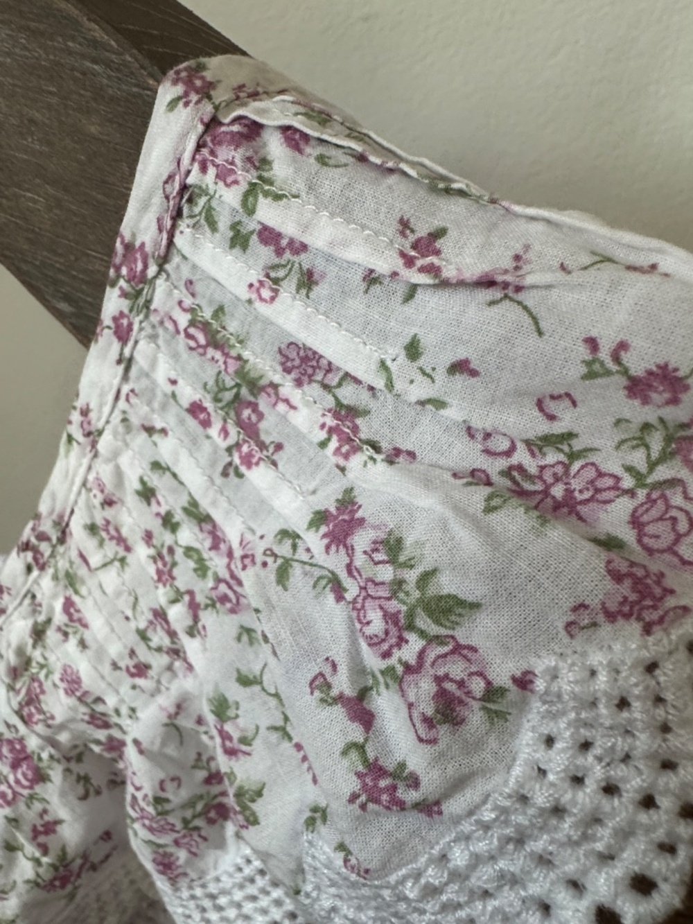 Rachel Ashwell Shabby Chic Ditsy Floral Cotton Babydoll Nightgown - Picture 5 of 10